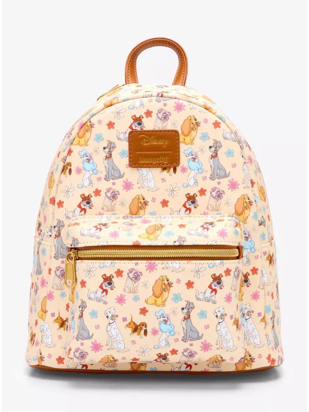 Loungefly Disney Dogs Floral Mini Backpack